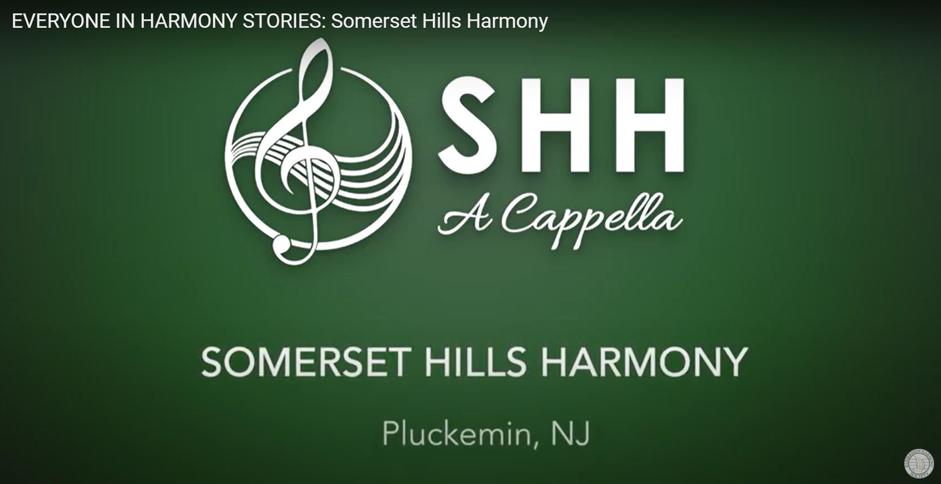 SHH Featured in Barbershop Harmony Society Everyone in Harmony Stories
