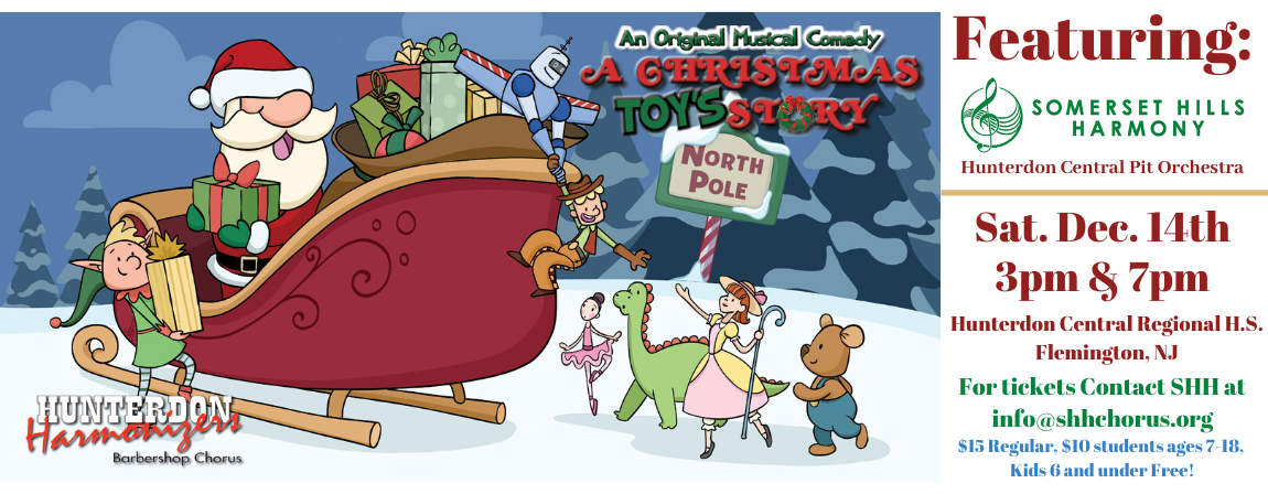 A Christmas Toy's Story - an original musical comedy with special guests: SHH! 7PM Show